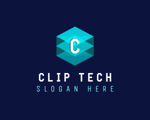 Digital Tech Cube logo design