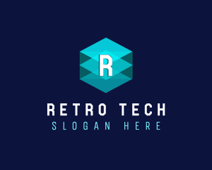 Digital Tech Cube logo design