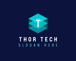 Digital Tech Cube logo design