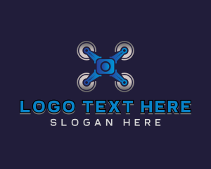 Vlogger - Drone Media Camera logo design