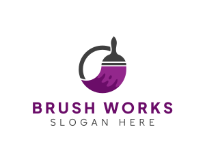 Brush - Remodeling Paint Brush logo design