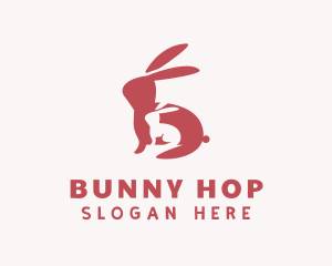 Bunny - Red Rabbit & Bunny logo design