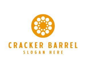 Crackers - Generic Orange Circles logo design