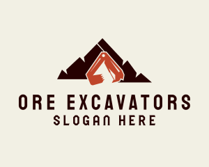 Mountain Excavator Mining logo design