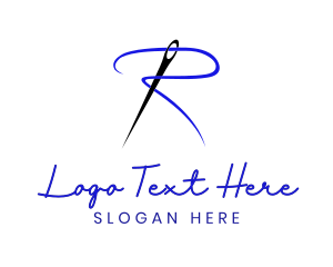 Sew - Stylish Fashion Tailor Letter R logo design