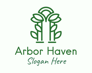 Green Garden Arch logo design