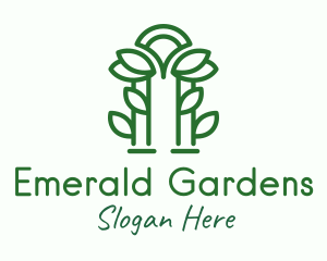 Green Garden Arch logo design