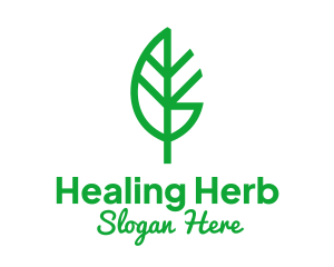 Organic Nature Herb logo design