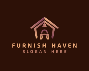 Furnish - House Furniture Chair logo design