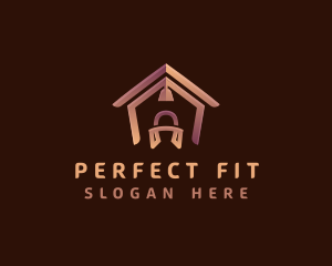 Fitting - House Furniture Chair logo design