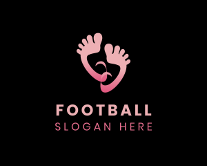 Spa - Happy Pink Feet logo design