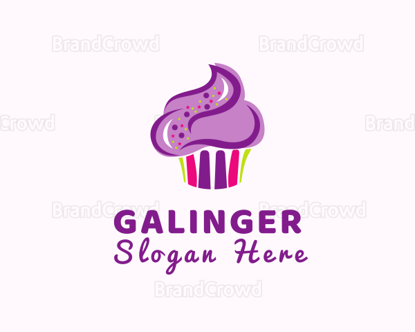 Colorful Cake Muffin Logo
