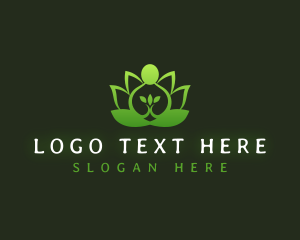 Yogi - Spa Lotus Relaxation logo design