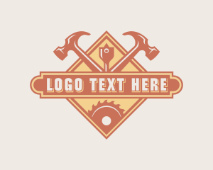 Drill - Hammer Industrial Carpenter logo design