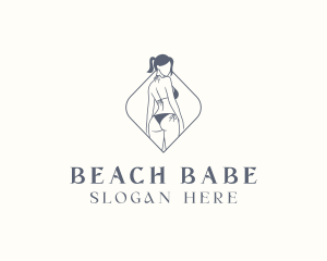 Bikini Swimsuit Lingerie logo design