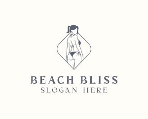 Swimsuit - Bikini Swimsuit Lingerie logo design