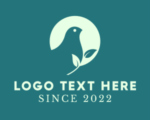 Peaceful - Charity Leaf Bird logo design