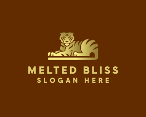 Golden Tiger Animal logo design