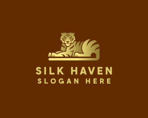 Golden Tiger Animal logo design