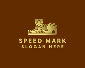 Golden Tiger Animal logo design