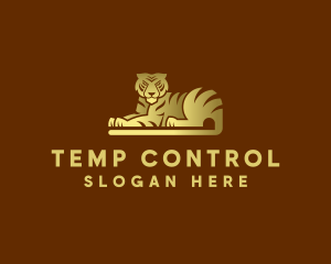 Golden Tiger Animal logo design