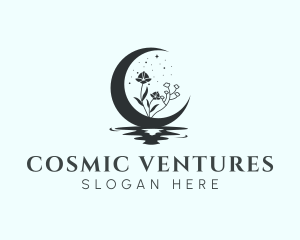 Cosmic Moon Astrology logo design