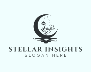 Cosmic Moon Astrology logo design