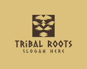 Tribal Lion Face  logo design