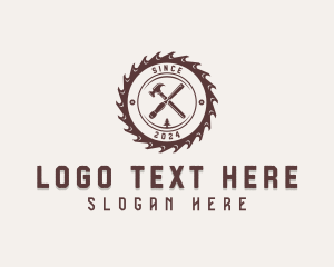 Hammer - Industrial Woodworking Contractor logo design