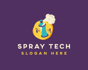 Spray Paint Can logo design