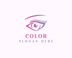 Eyebrow Lashes Makeup Salon Logo