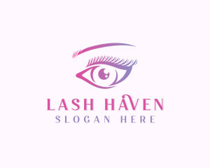 Eyebrow Lashes Makeup Salon logo design