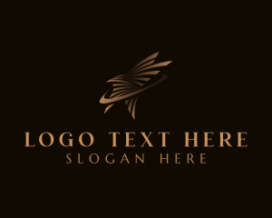 High End - Luxury Star Swoosh logo design