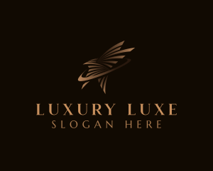 Luxury Star Swoosh logo design