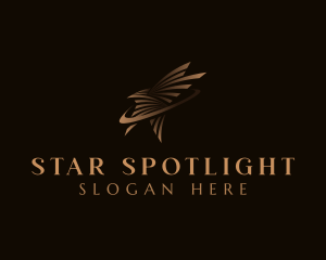 Luxury Star Swoosh logo design