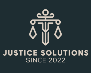 Judicial - Judicial Court Scale logo design