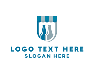 Lounge - Alcohol Liquor Bottle logo design