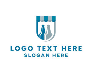 Alcohol Liquor Bottle Logo