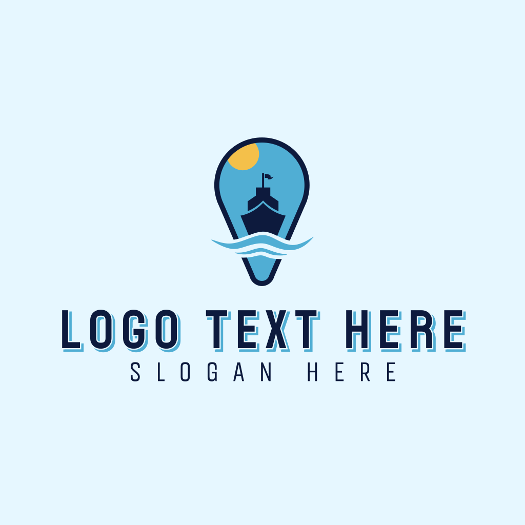 Location Pin Cruise Ship Logo | BrandCrowd Logo Maker