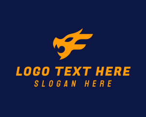 Esports - Dragon Clan Letter F logo design