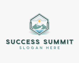 Summit Mountain Hike logo design