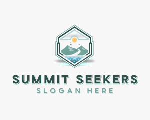 Summit Mountain Hike logo design