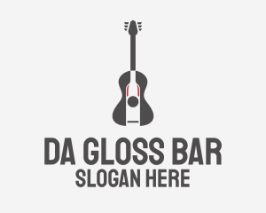 Guitar Music Bar logo design