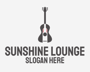 Guitar Music Bar logo design