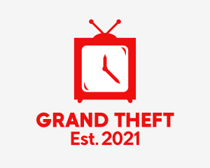 Time - Television Clock Timer logo design