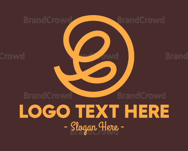 Fancy Yellow Swirls Logo