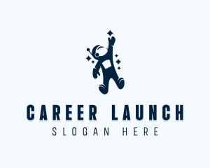 Astronaut Career Success logo design