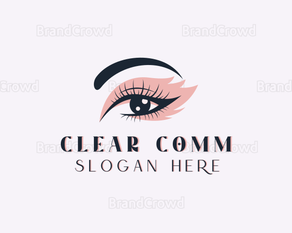 Cosmetics Eyelash Salon Logo