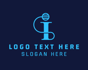 Tech Letter I logo design