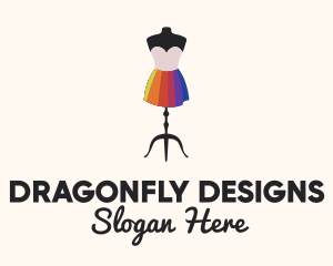 Rainbow Dress Designer logo design